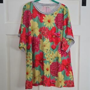 Southern Stitch Floral Top